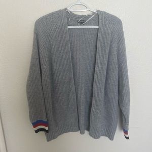 Gray Cardigan Sweater